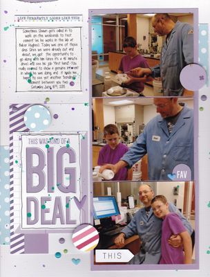 Big Deal 
trying to use up some scraps on this one. Thinking I may replace the circles with something else, or possibly just let it be and move one. 
