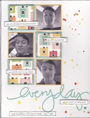 Everyday 
Scraplift of Sasha Farina's "Everyday" layout! 
