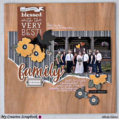 Layout by Alicia Giess @ My Creative Scrapbook that I Scrap lifted. 
