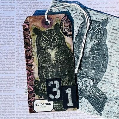 Keywords: September 2025 Tag Challenge - Napkin Decoupage