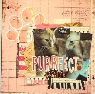 Purrfect Pain
Ginger always needs to be the center of attentions whether I am grading papers or scrapbooking!
Keywords: Cats