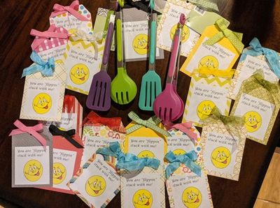 Birthday Bash challenge #3 tags with bows
