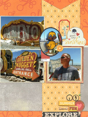 Boneyard, page 2
Neon Sign Boneyard:  there was a lot of faded red and yellow, which made for great pictures.  Love the little duck,which was used for something called Ugly Duckling Car Sales, or something....
