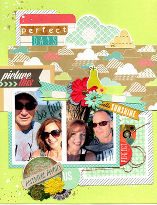 Perfect Days
Getting the last of the St Simon's pictures scrapped!  Me and hubby taking selfies!
