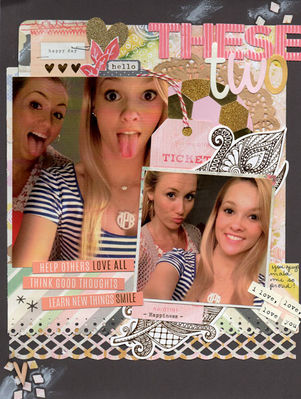 these Two
I used some old thickers and some really old Basic Grey letter stickers for this title.
