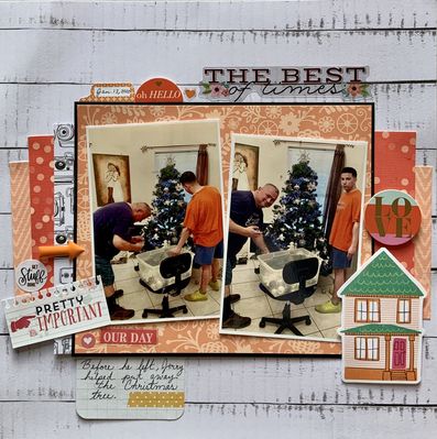 July Challenge White +orange
