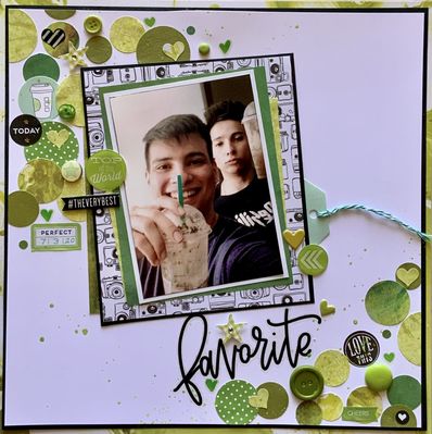 White plus lime green
