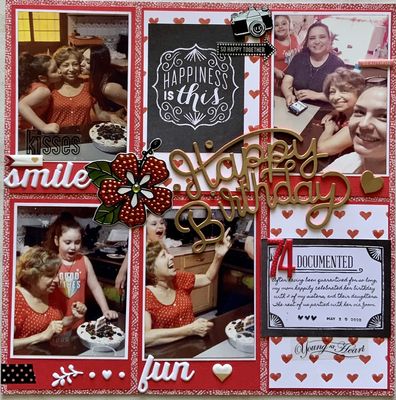 July Challenge White + Red
