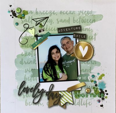 July Challenge White +teal
