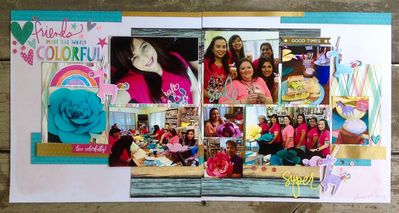 June Color Challenge
With my scrapbooking friends
