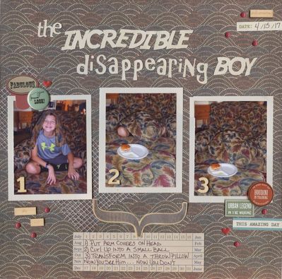 Disappearing Boy
Sesame Street Challenge 7-22-17
