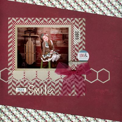 Magical Smile
Hexagon and Monochromatic Sketch Challenge 5-25-17
