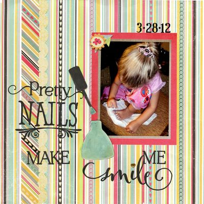 Pretty Nails Make Me Smile
Pretty in Pink Challenge 6-3-17
