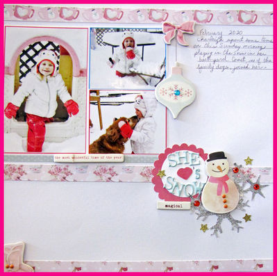 She loves winter!
Three-year-old Charleigh loves playing outside in all kinds of weather, including after a winter snowfall. 
Keywords: Comet plays too