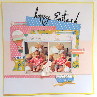 Happy Easter
I used a Sketches in Thyme sketch and the April Citrus Twist kit for this one of Charleigh on her first Easter
