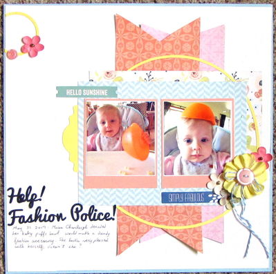 5.27.2017 sketch challenge: Help! Fashion Police!
I used Photoplay's Family Ties collection for this layout of my youngest granddaughter proudly wearing her bowl on her head

