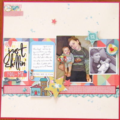 Just chillin'
I used the april sketch from My Creative Sketches and the April main kit and add ons from Citrus Twist Kits. 
