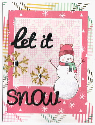 December 2 challenge: Snowman card 2

