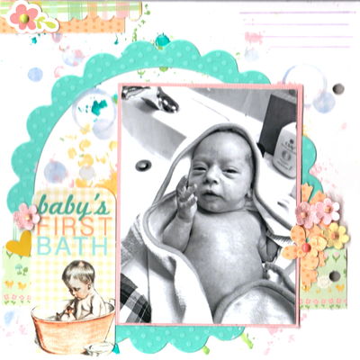 Saturday, April 7 challenge -- First bath
