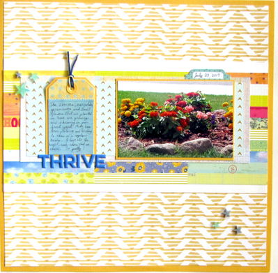 7/5 Sesame Street challenge --- Thrive
The photo makes the yellows look darker. Citrus Twist Kits July main kit, sketch from the Citrus twist blog

