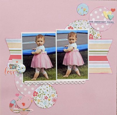 5/3 Mad About You sketch challenge
My youngest granddaughter.  Used some older Echo Park papers for this one
