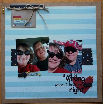 It can't be wrong...
For SusieQ's NSD challenge (song title/lyrics challenge)
I used the words "It can't be wrong when it feels so right"
