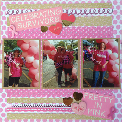 Pretty in Pink
I added the gold dipped heart and used a CM punch on gold to make a few more.  This is for the Pretty in Pink Movie Night challenge
