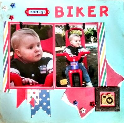 Jan 1/16 use metal
I used star eyelets, a book label & a scrolled metal frame

