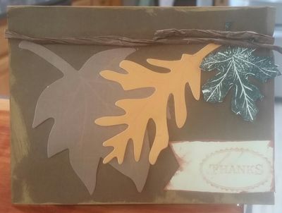 Keywords: Fall Thanks card