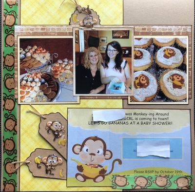 Baby Shower invite
Keywords: sketch challenge, baby shower, monkeys, tags