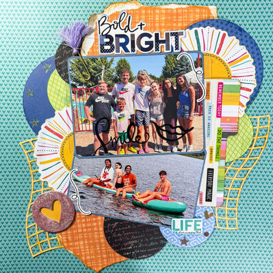 Bold & Bright
April 7th challenge: Billiard Room
sketch, circles, net, and vellum
