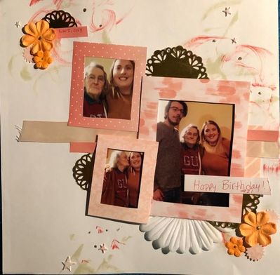 July white plus peach
