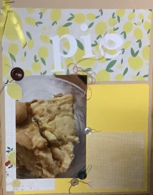 PIE
This pie was so yummy.  I am still trying to find the recipe.  MY dil made it
