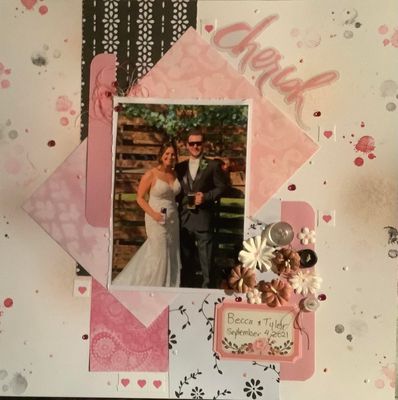 cherish
Dec 17 challenge Black and white with 1 color......pink
