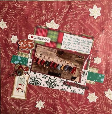 I love Christmas
Dec 20th sketch and christmas paper scraps
