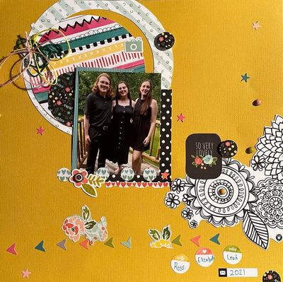 So very lovely
March 23  Confetti
Keywords: heart stickers;enamel dots;string/thread