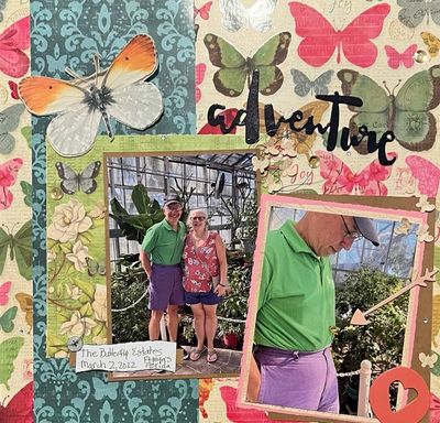 adventure
8/5 Be happy
Keywords: butterflies;flowers;arrow;heart;sequins;thread;button