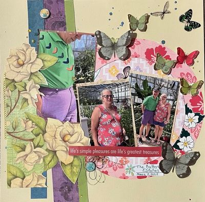 The Butterfly Estates
8/6 challenge
Keywords: butterflies;ink splatters;flowers;thread, gems