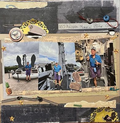 USS Arizona Memorial
November 4 Apple pie
Keywords: navy;stars;gold;buttons;ribbon;pp;ripped paper