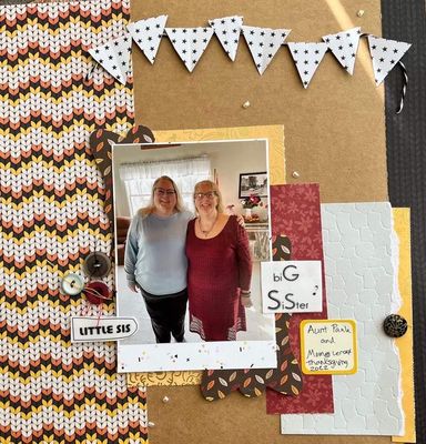 Little sister big sister
February 18 challenge
Keywords: Sisters;thanksgiving;Pennant banner