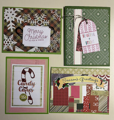 Christmas cards
June card challenge
Keywords: tags, glitter, vellum;paper scraps