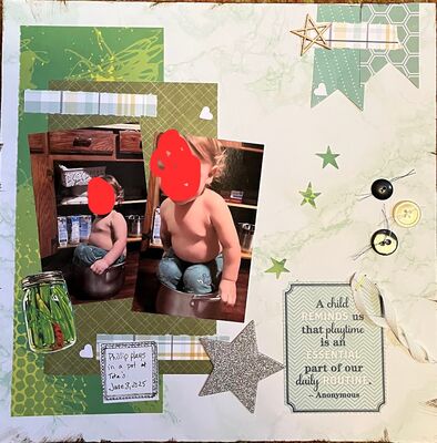 Playtime
October 13 sketch challenge
Keywords: sketch;stars;green;ribbon;pickle sticker;hearts;ink