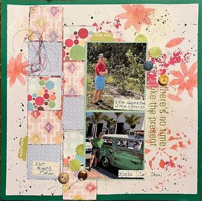 there is no time like the present
October 17 sketch and misting challenge
Keywords: misting;ink;stencil;sketch;buttons