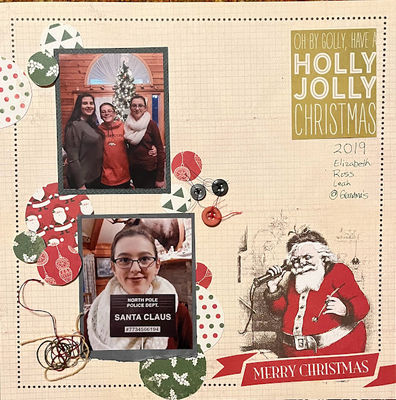 Holly Jolly
March 31 challenge:  the end of the party
Keywords: string;pp;buttons