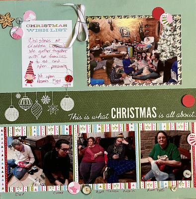 This is what Christmas is all about
3/24 challenge
Keywords: circles;ribbon;bright colors