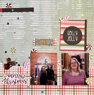 Holly Jolly
March 26 BONUS SKETCH
Keywords: numbers;Christmas;buttons;sequins;string