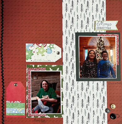 Merry Christmas
April 28th Challenge
Keywords: tags;metal brad;ric rac;Christmas