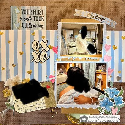 Your first breath took ours Away
Monday sketch challenge  September 25, 2023
Keywords: hearts;flowers;baby