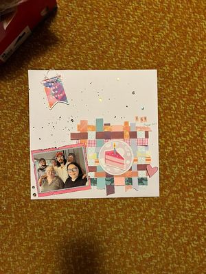 #59
September 15 challenge:  weaving
Keywords: weaving;birthday cake;ripped edges;inked edges;flag;heart