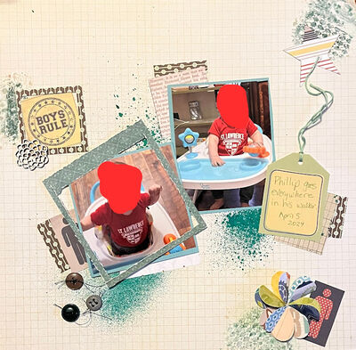 Boys Rule
April 12, 2025  challenge
Keywords: frames;ink splatters;stamping;buttons;pop dots;pp;tag;child